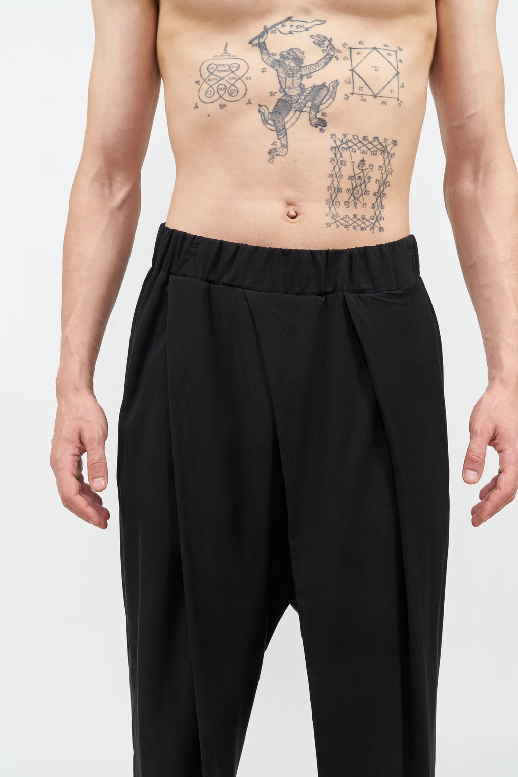 Ejja Design Üç Pileli Yarı Şalvar Pantolon — Samurai