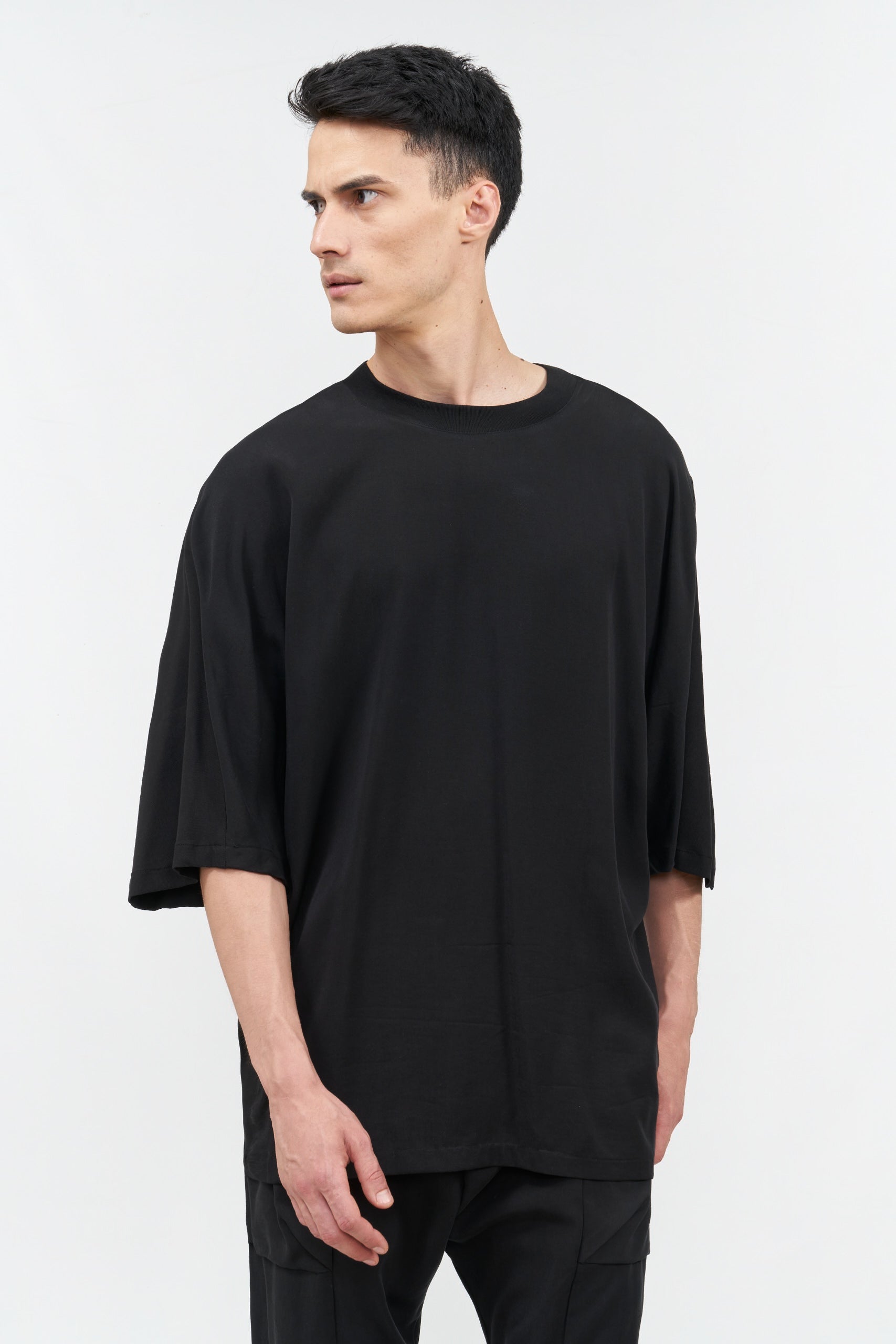 Ejja Design Tencel Yaka Ribanalı Yarım Kol T-Shirt — Inside Colors