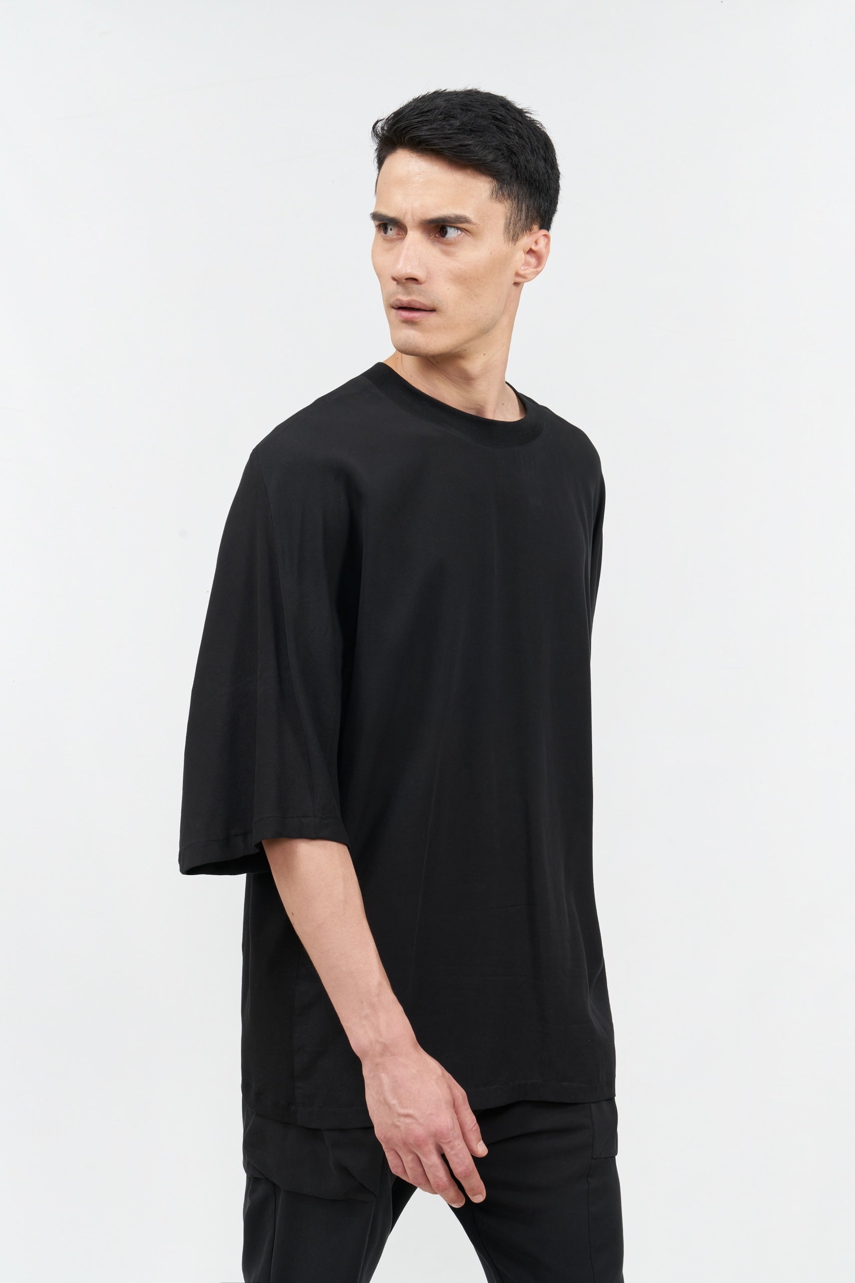 Ejja Design Tencel Yaka Ribanalı Yarım Kol T-Shirt — Inside Colors