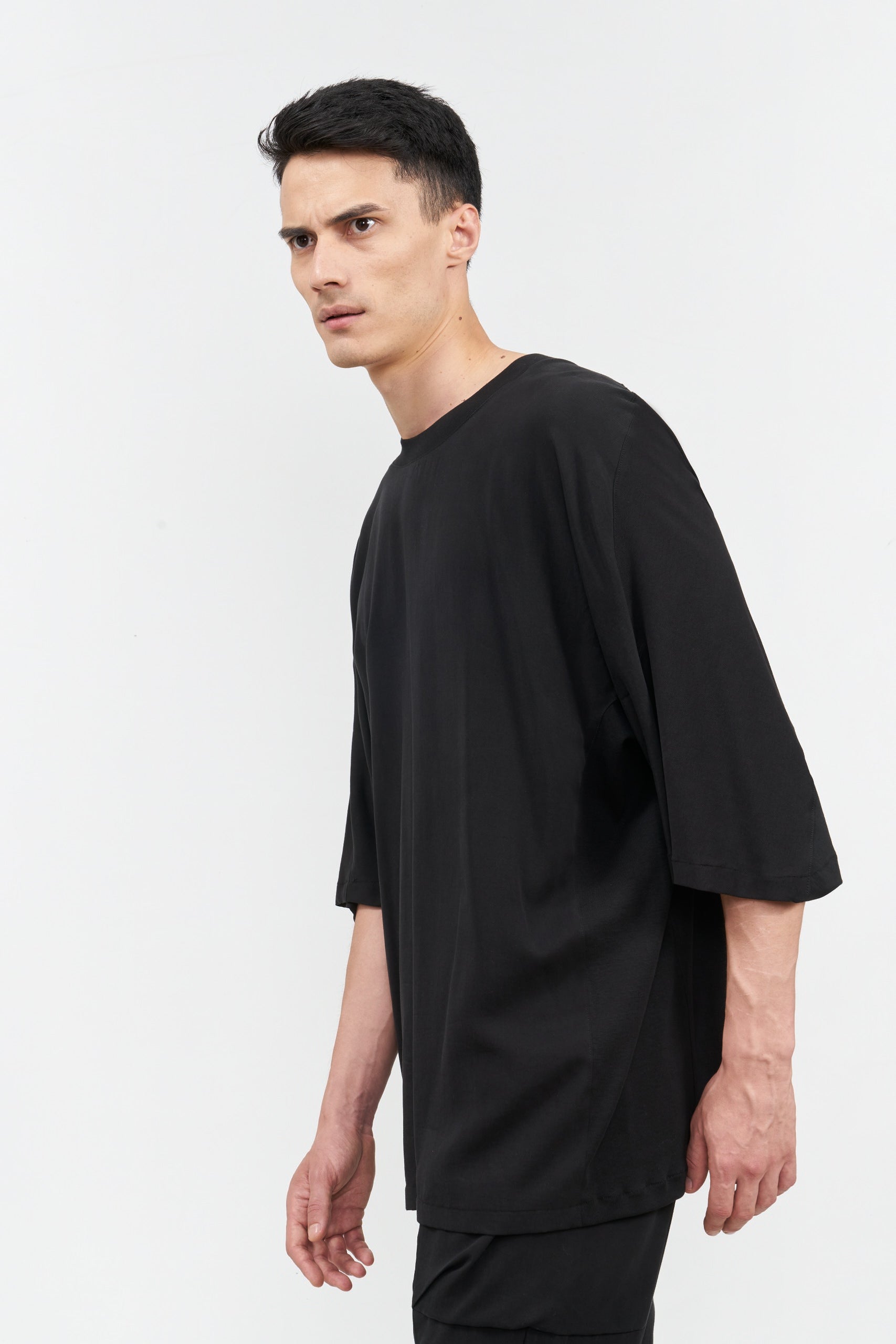 Ejja Design Tencel Yaka Ribanalı Yarım Kol T-Shirt — Inside Colors