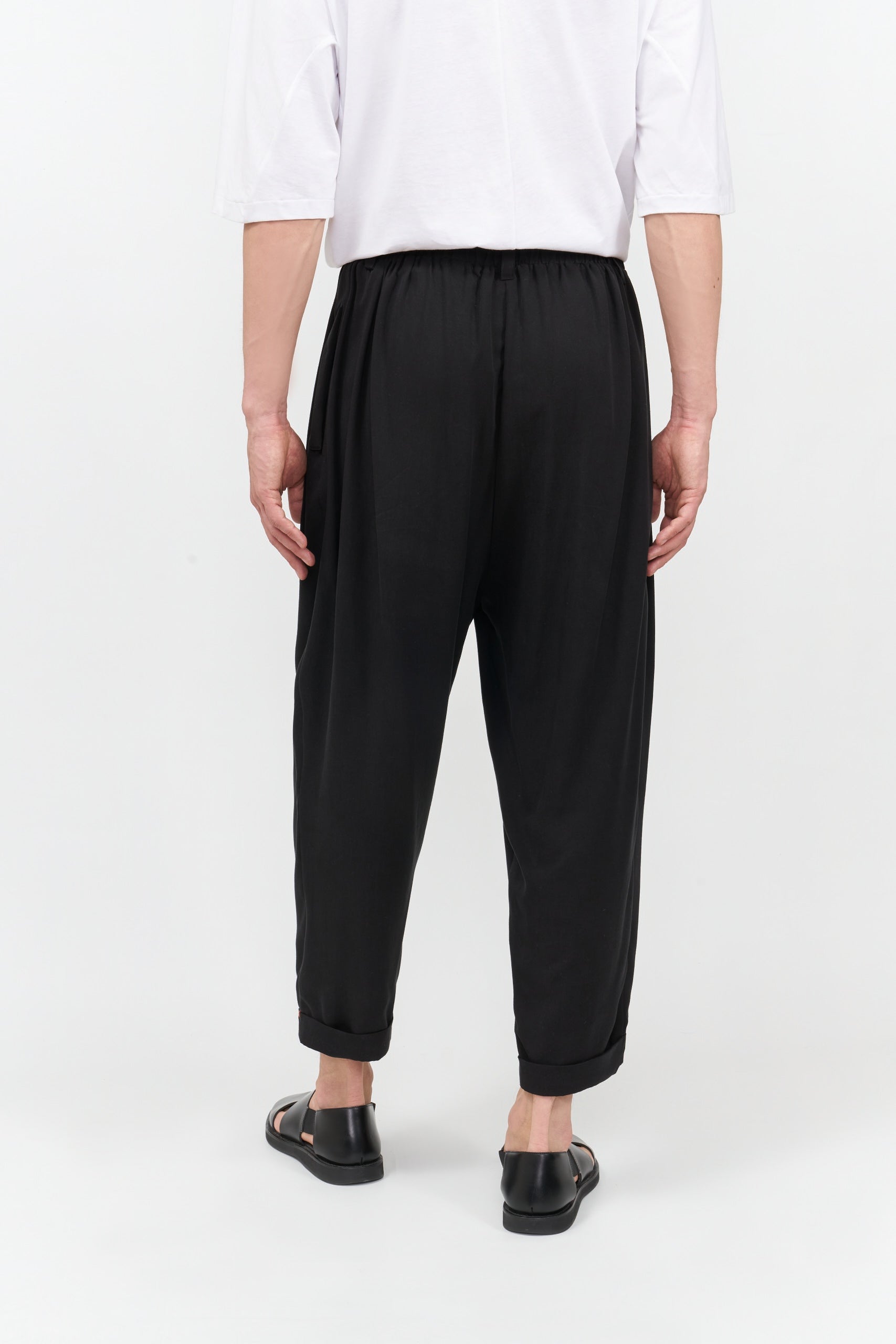 Ejja Design Üç Pileli Duble Paça Retro Tencel Pantolon — Inside Colors
