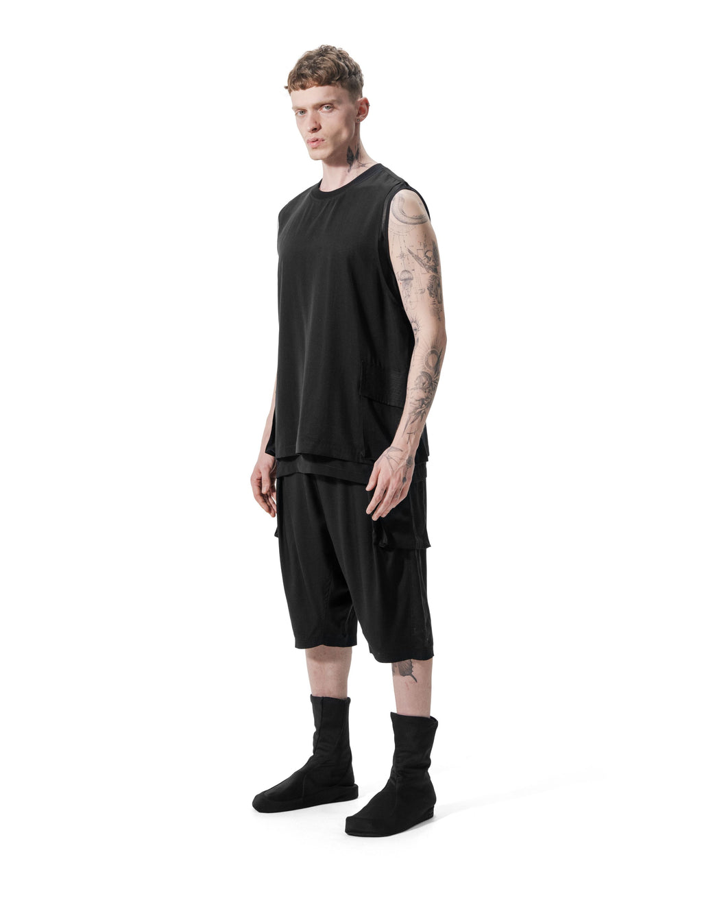 Ejja Design İki Katmanlı İki Cepli Modern Alt Kat Şifon Kombinli Tencel Üst — Wabisabi