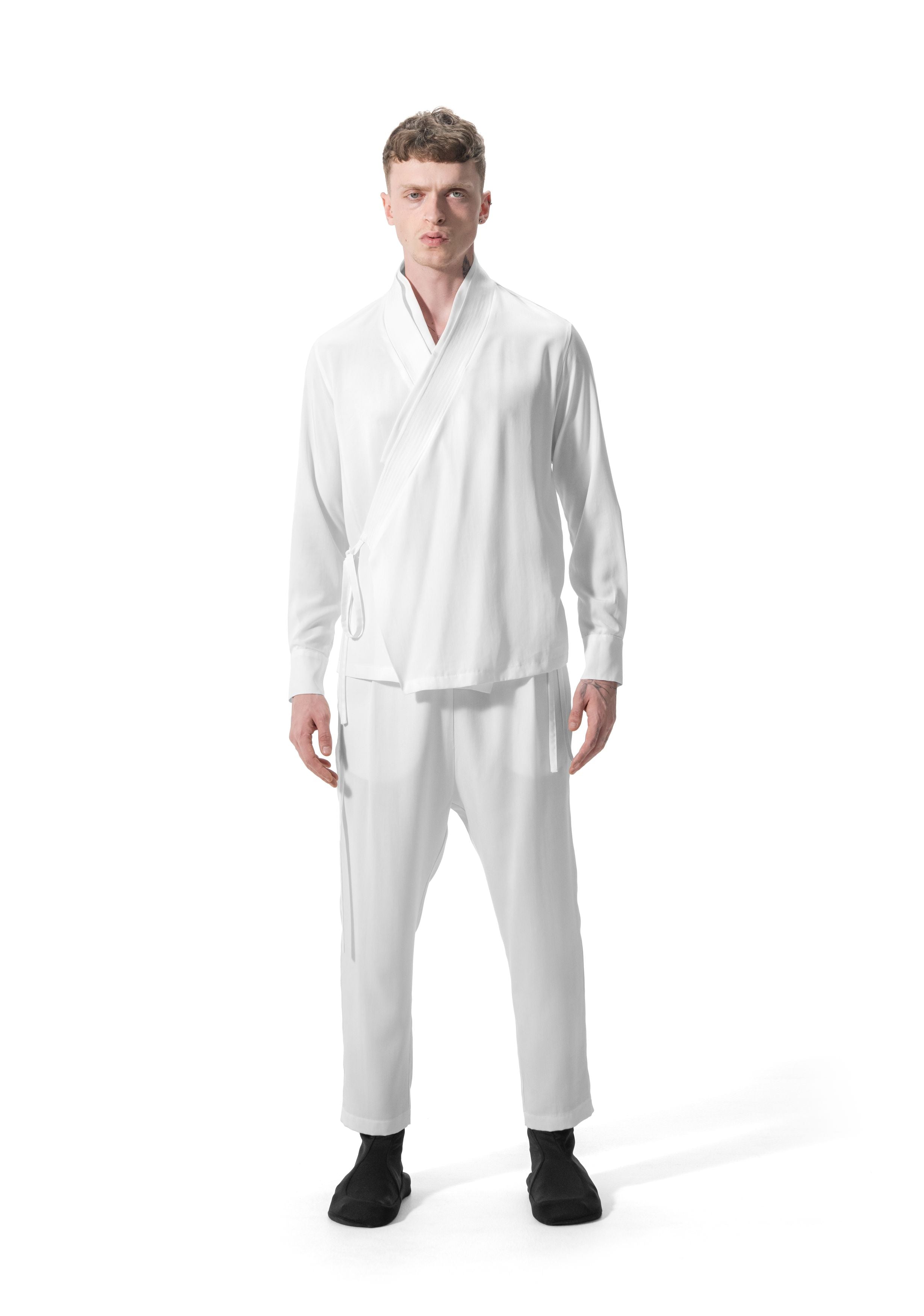 Ejja Design Anvelop kapanışlı dikiş detaylı Tencel gömlek — Samurai