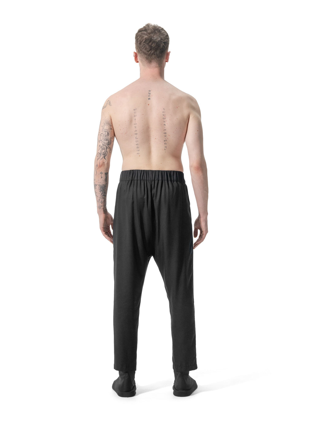 Ejja Design İki Pileli Arka Bel Lastikli Yarı Şalvar Pantolon — Samurai