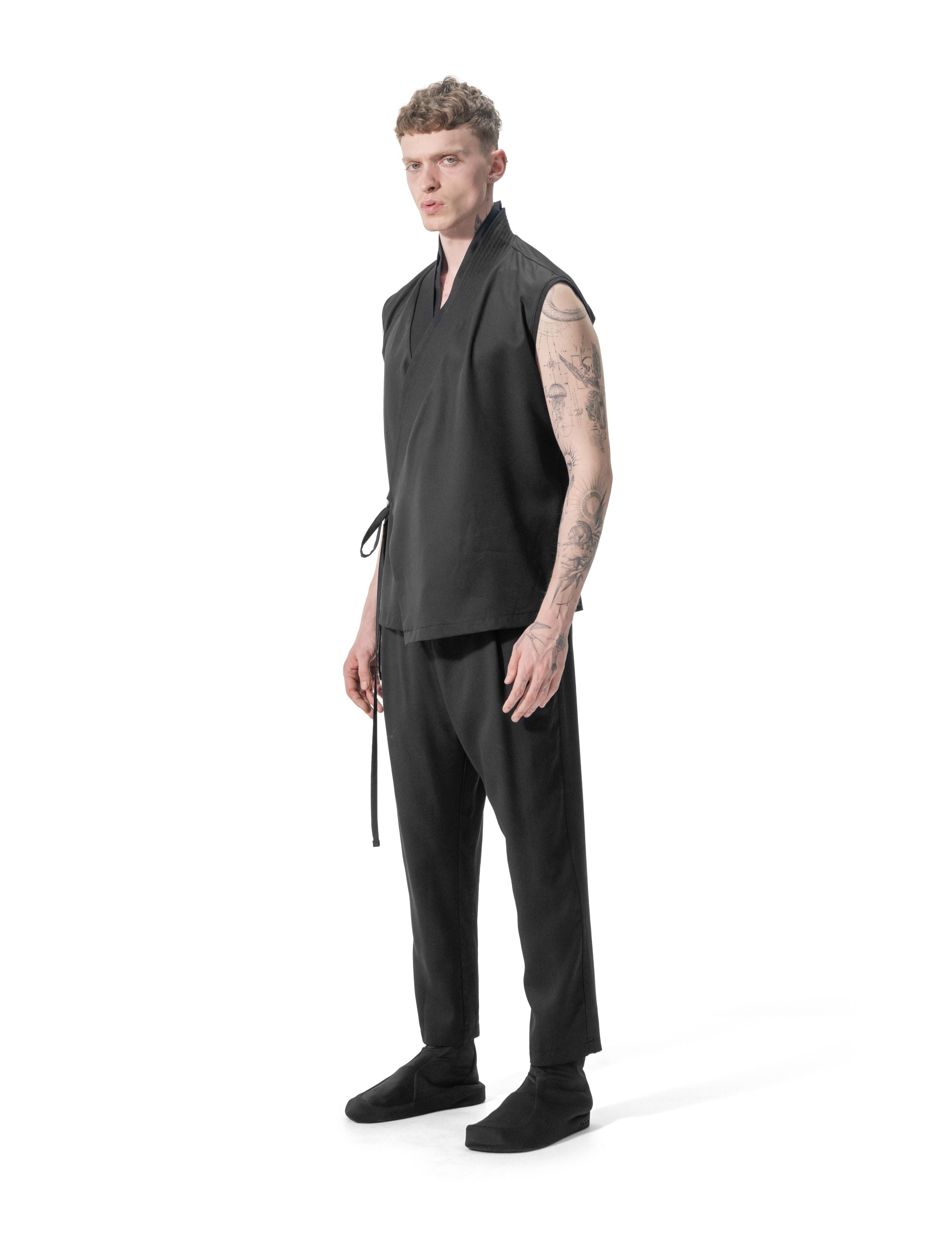 Ejja Design Yaka Fonksiyonlu Anvelop Kolsuz Modern Tencel Gömlek — Samurai