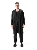 Ejja Design Ribana Yakalı Uzun Tencel Ceket — Wabisabi