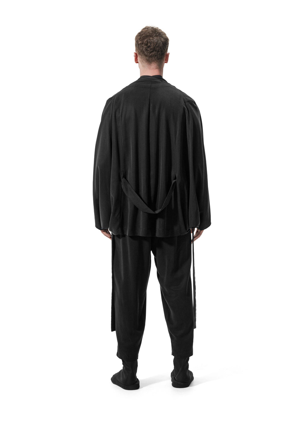 Ejja Design Yarasa Kollu Kemerli Çift Cepli Tencel Kimono — Wabisabi