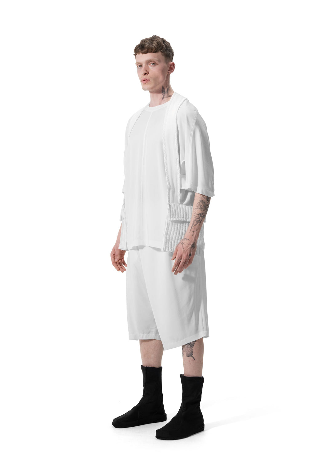 Ejja Design Tencel Yaka Ribanalı Yarım Kol T-Shirt — Inside Colors
