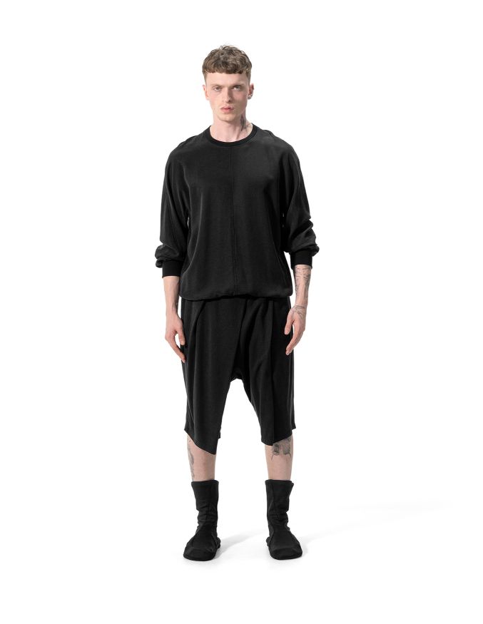 Ejja Design Üç Pileli Yarı Şalvar Tencel Şort — Samurai