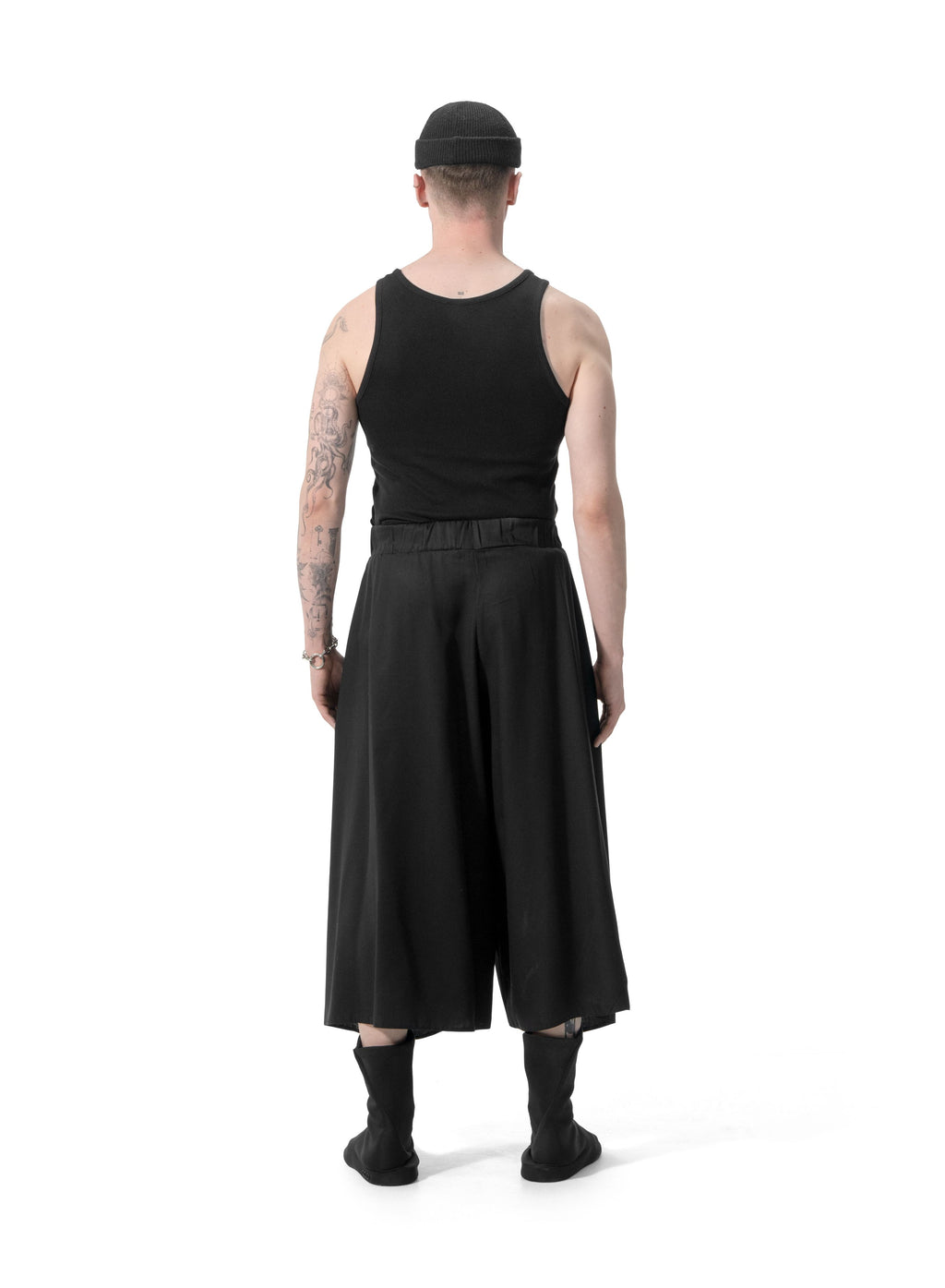 Ejja Design Pileli Kemer dikiş Detaylı Bol Kesim Tencel Pantolon — Wabisabi